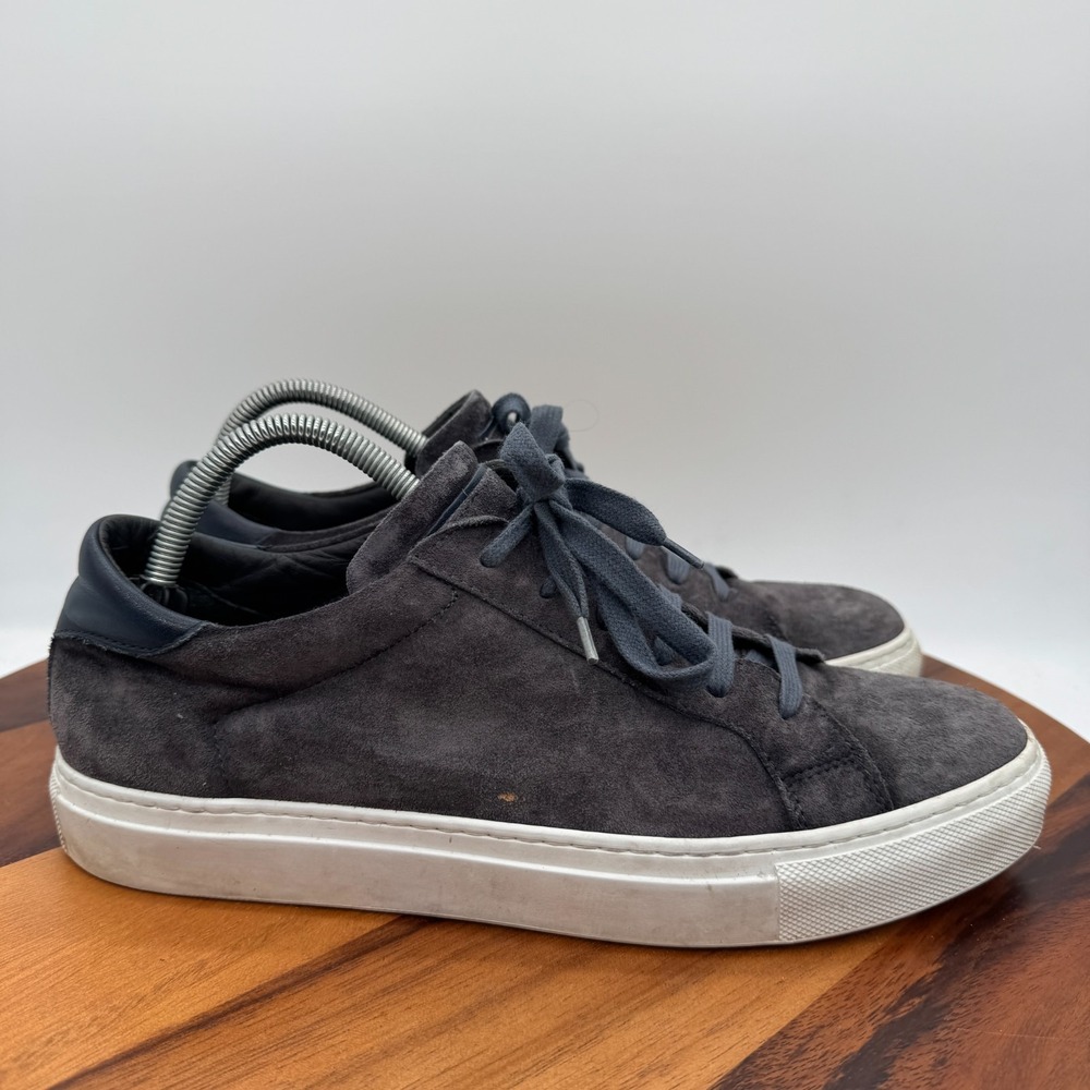 To Boot New York Sneakers Mens 9.5 Blue Suede Lace Up Shoes Adam Derrick